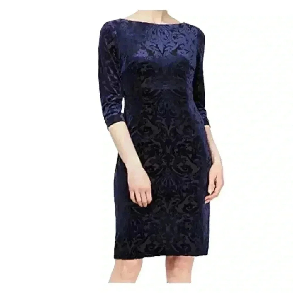 S.L. Fashions Women's Lace Sequin dress